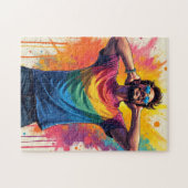 自由でゲイ ジグソーパズル (横)