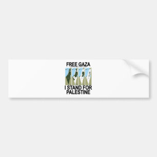 自由で安全なガザPALESTINE.png バンパーステッカー
