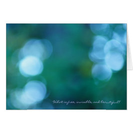 自由で見えない美しいとは？