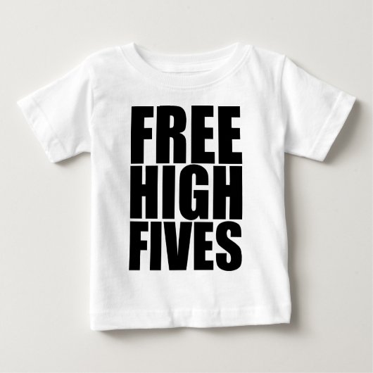 自由で高いFives ベビーTシャツ (正面)