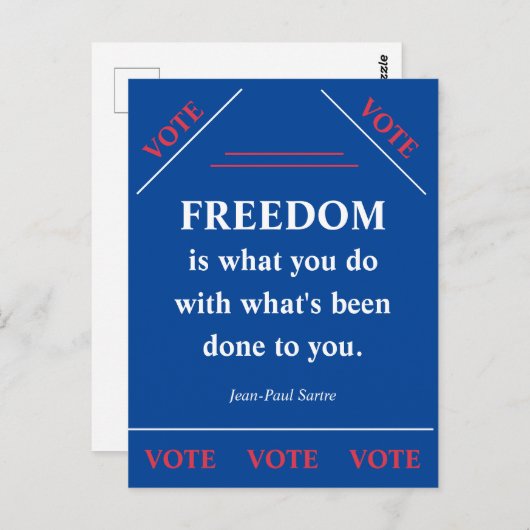 自由とは… ポストカード (正面/裏面)