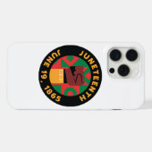 自由とを記念するジューンティーサンクス祝祭 iPhoneケース (裏面横)