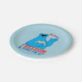 自由とクッキーを皆に！ ペーパープレート (アングル)