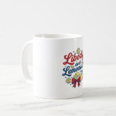 自由とレモネード 愛国的なレモンベクターTシャツ_ コーヒーマグカップ (正面左)