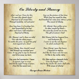 自由と奴隷制についてのアフリカ系アメリカ人の詩 ポスター