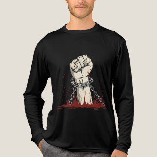 自由と抗議はっきりしたの服装 トライブレンドTシャツ