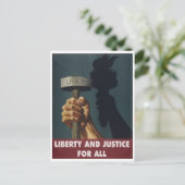 自由と正義のための全ての – 親連合はがき ポストカード (スタンド正面)