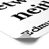 自由と正義の引用文by Edmund Burke 1789 ポスター (角)