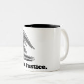 自由と正義イーグルアメリカーナ愛国芸術 ツートーンマグカップ (正面右)