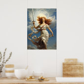 自由と自由の神絵画神 ポスター (キッチン)