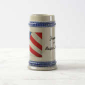 自由と責任USフラッグスタイン ビールジョッキ (中央)