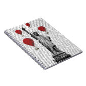 自由と赤い熱気球像 ノートブック (右側)