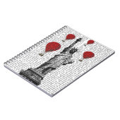 自由と赤い熱気球像 ノートブック (左側)