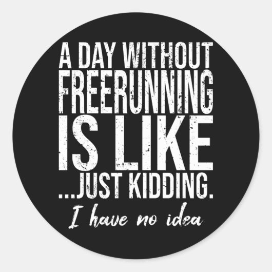 自由なおもしろいスポーツ贈り物 ラウンドシール (正面)