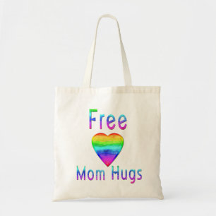 自由なお母さんはLGBTQサポートを抱き締めます トートバッグ