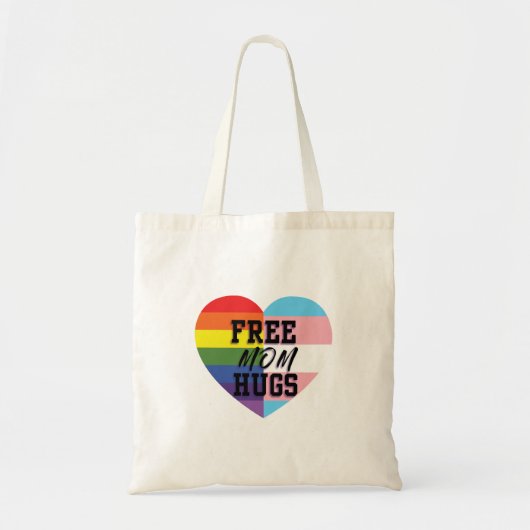 自由なお母さんはLGBTQ (E)の質の商品を抱き締めます! トートバッグ (正面)