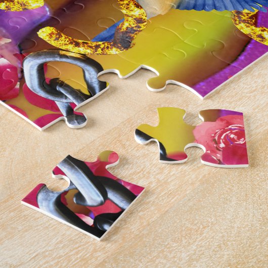 自由なアフリカ系アメリカ人の女性アートを破る ジグソーパズル (側面)