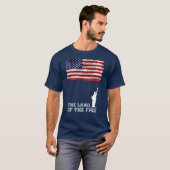 自由なアメリカの愛国者の国 Tシャツ (正面フル)