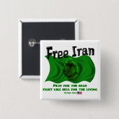 自由なイランの#IranElectionsの政治選挙2009年 缶バッジ (正面&裏面)