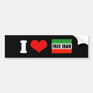 自由なイラン バンパーステッカー