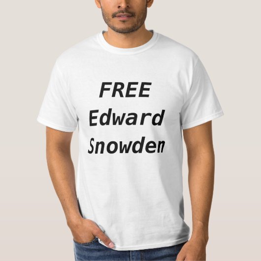 自由なエドワードSNOWDEN Tシャツ (正面)