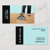 自由なカーペットのクリーニングのクーポン ロイヤリティカード (正面/裏面)