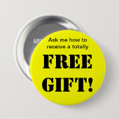 自由なギフトボタン 缶バッジ (正面&裏面)