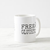 自由なグルテンのおもしろいなCeliacダイエットのユーモアの引用文の冗談 コーヒーマグカップ (正面右)