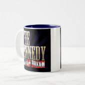 自由なケネディ-アメリカン・ドリームのマグ ツートーンマグカップ (正面左)