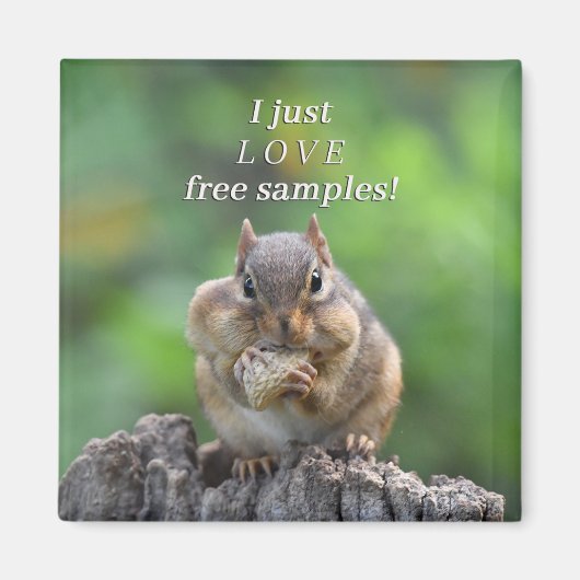 自由なサンプルを愛する マグネット (正面)