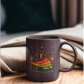 自由なジュネーブ1865黒の自由デザイン ツートーンマグカップ