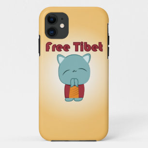自由なチベットのかわいい子猫のiPhoneの場合 iPhone 11 ケース