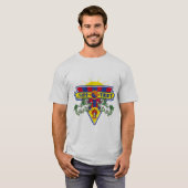 自由なチベットの旗のロゴ Tシャツ (正面フル)