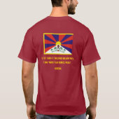 自由なチベット! Tシャツ (裏面)