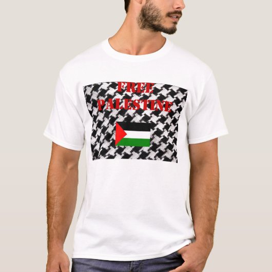 自由なパレスチナのスカーフのTシャツ Tシャツ (正面)