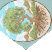 自由なパレスチナの地にオリーブの木の平和のシンボル テーブルクロス (アングル)