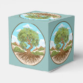 自由なパレスチナの地にオリーブの木の平和のシンボル フェイバーボックス (裏面サイド)