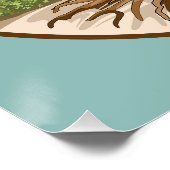 自由なパレスチナの地にオリーブの木の平和のシンボル ポスター (コーナー)