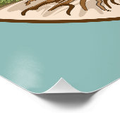 自由なパレスチナの地にオリーブの木の平和のシンボル ポスター (コーナー)