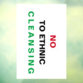 自由なパレスチナ大量虐殺のアパルトヘイト戦争犯罪 ウィンドウサイン (シート3)