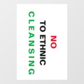 自由なパレスチナ大量虐殺のアパルトヘイト戦争犯罪 ウィンドウサイン (シート)