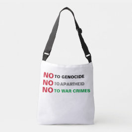 自由なパレスチナ大量虐殺のアパルトヘイト戦争犯罪 クロスボディバッグ