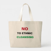 自由なパレスチナ大量虐殺のアパルトヘイト戦争犯罪 ラージトートバッグ (裏面)