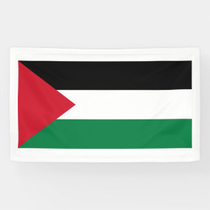 自由なパレスチナ-パレスチナの旗(علمفلسطين) 横断幕