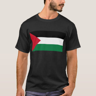 自由なパレスチナ-パレスチナの旗(علمفلسطين) Tシャツ