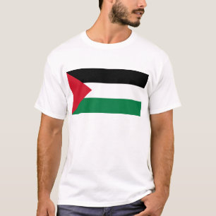 自由なパレスチナ-パレスチナの旗(علمفلسطين) Tシャツ