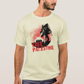 自由なパレスチナ Tシャツ (正面)