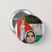 自由なパレスチナViva Palestina 缶バッジ (正面&裏面)