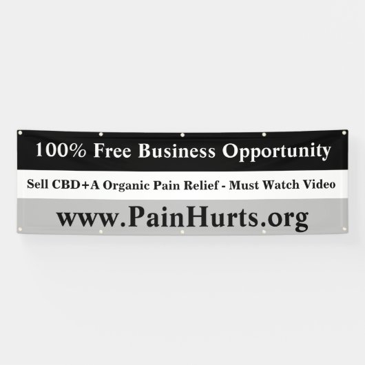 自由なビジネスチャンス 横断幕 (横)