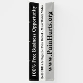 自由なビジネスチャンス 横断幕 (縦)